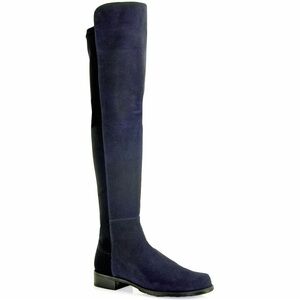 ✨ Stuart Weitzman 5050 Navy Suede Over-the-Knee Boots - 8.5 M